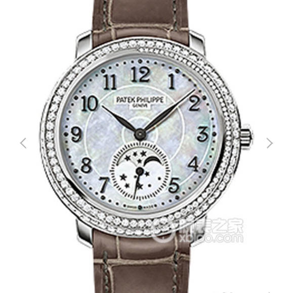 KG精仿百达翡丽复杂功能系列4968女士手表镶钻手动机械手表