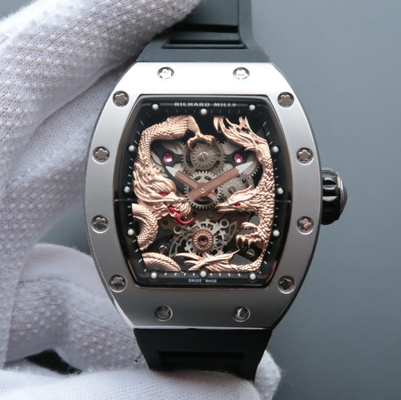 理查德米勒RM57-01最新＂成龙系列＂龙凤表男士机械手表