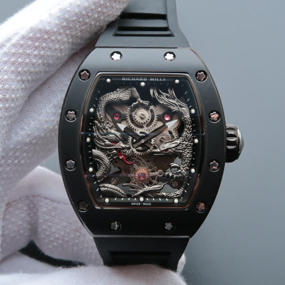 理查德米勒RM57-01最新＂成龙系列＂龙凤表男士机械手表