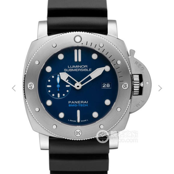 XF沛纳海PAM00692蓝宝石镜面，自动潜水腕表，鲜艳脱跳，层次丰富墨水蓝表盘男士手表