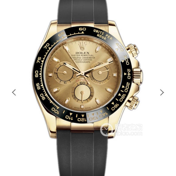 JH劳力士Rolex超级宇宙计时迪通m116518ln-0033V6升级版本，橡胶表带，自动机械机芯，男士腕表