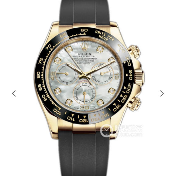 JH劳力士Rolex超级宇宙计时迪通m116518ln-0037V6升级版本，橡胶表带，自动机械机芯，男士腕表