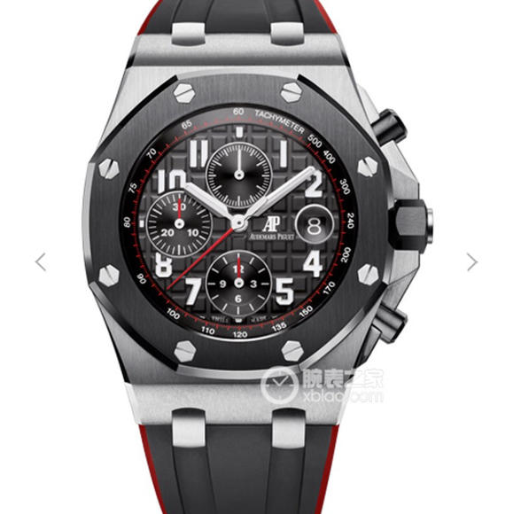 JF 爱彼2018新款皇家橡树26470，黑红橡胶带  自动机械男士手表