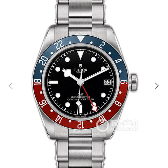 ZF帝舵碧湾系列之格林尼治型腕表 精钢表带 自动机械男士腕表