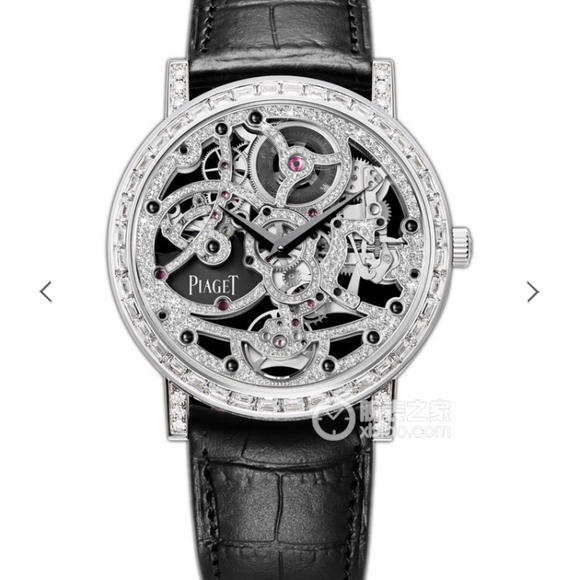 BBR伯爵超薄珠宝镂空腕表.搭配1200S全镂空手动上链机芯 皮表带 男士腕表