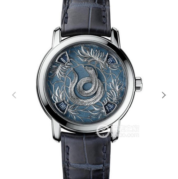 VE厂江诗丹顿艺术大师系列86073/000P-B154中国生肖蛇机械腕表 皮表带 男士腕表