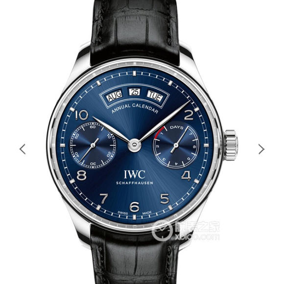 ZF万国葡萄牙系列年历腕表IW503502 多功能男士机械皮带手表