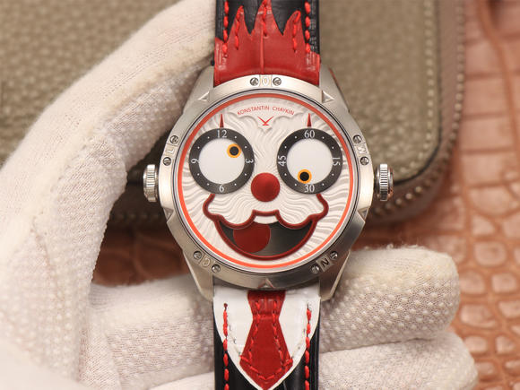 TW俄罗斯小丑【最高版本V3S真功能快调月相】与原版同步 皮带表 自动机械机芯 男士腕表