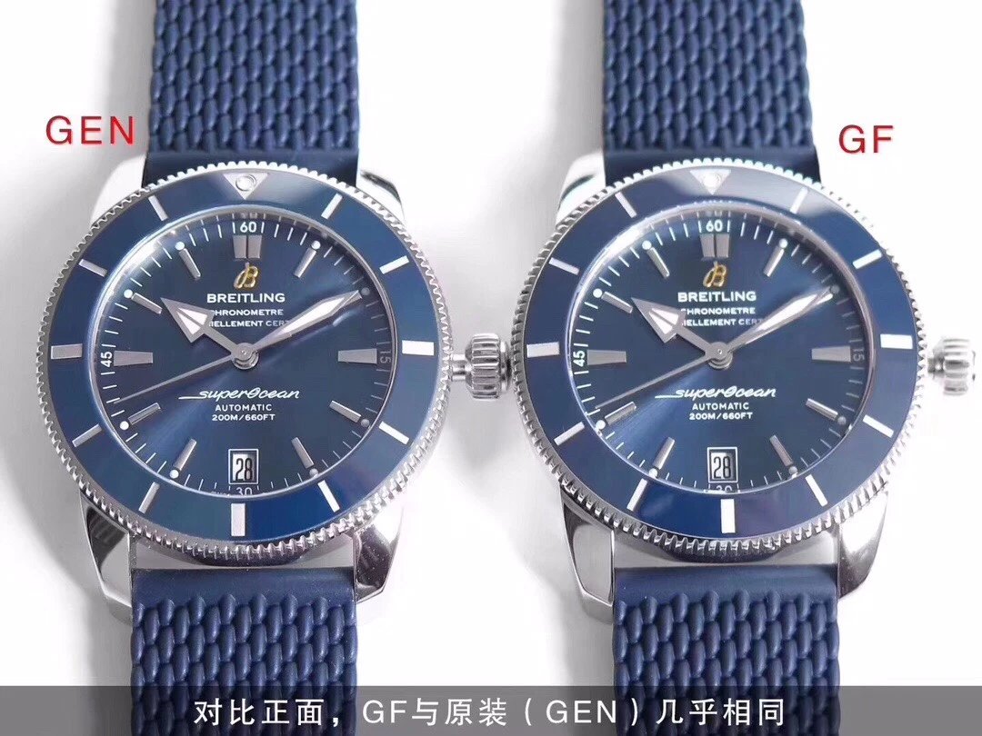 GF厂手表百年灵超级海洋文化二代V2版本，B20自动机械腕表46系列AB2020161B1S1陶瓷圈男表42mm潜水表