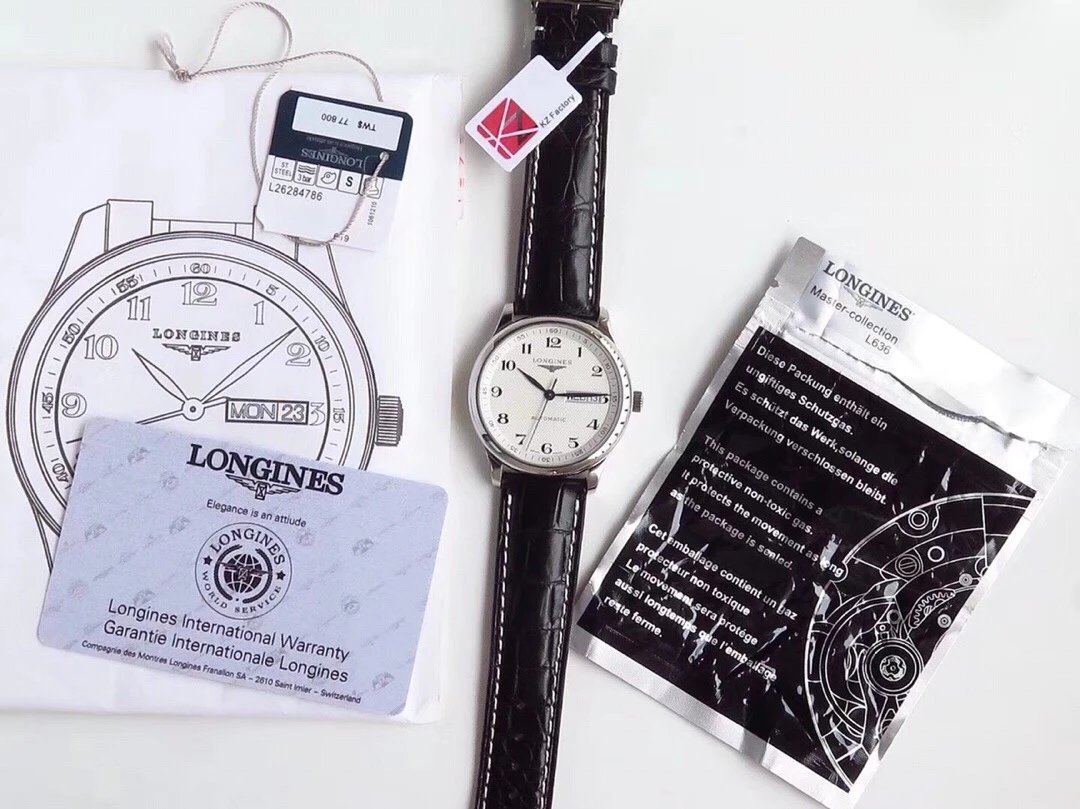 台湾KZ工厂浪琴名匠系列双历皮带男士机械手表