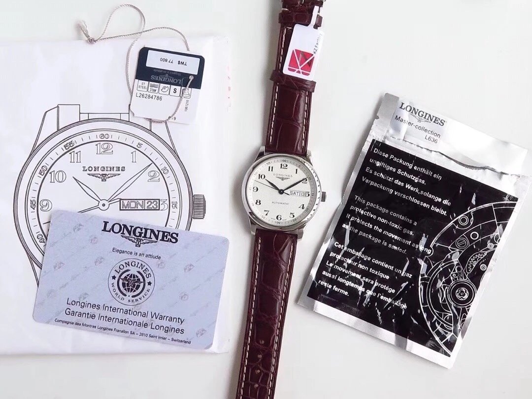 台湾KZ工厂浪琴名匠系列双历皮带男士机械手表